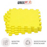 Коврик-пазл UNIX FIT влагостойкий для йоги и фитнеса, 30 х 30 х 1 см, желтый, 4 шт. EVAMU4YL